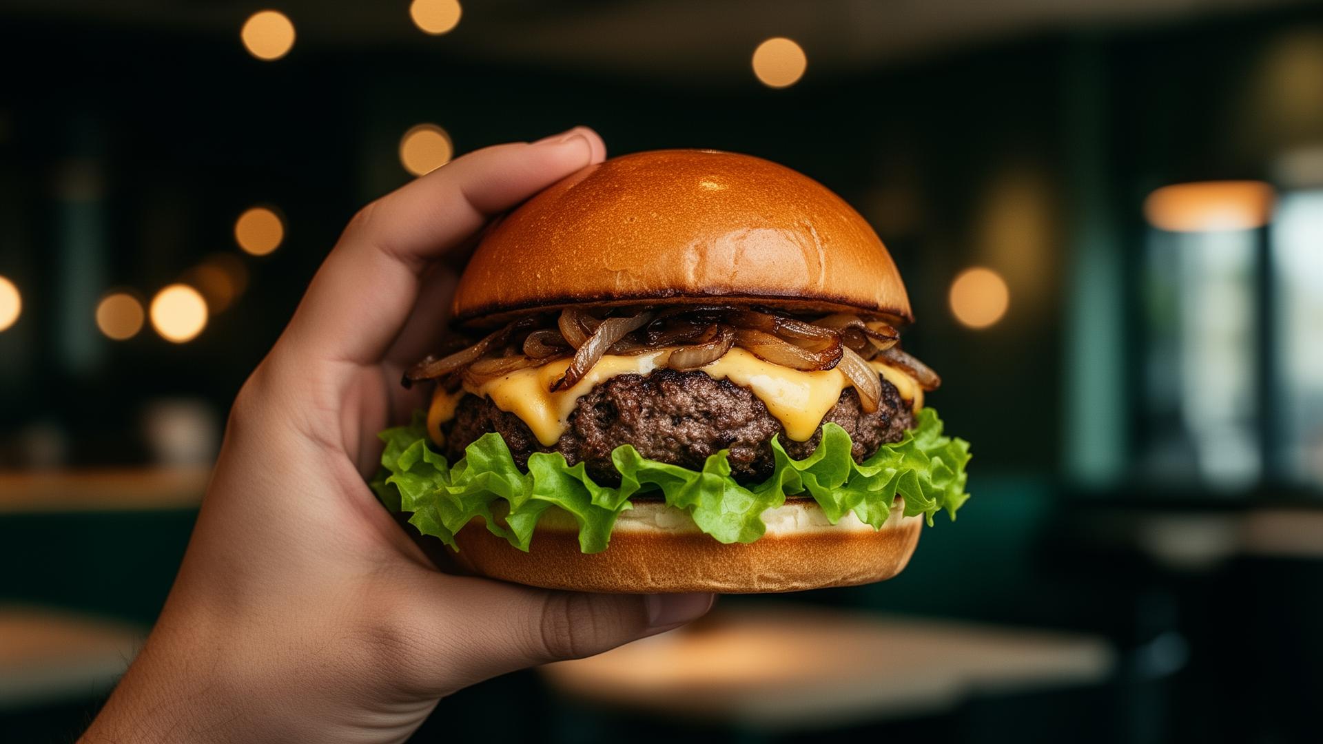 Saftiger Smash Burger bei Tweedy's